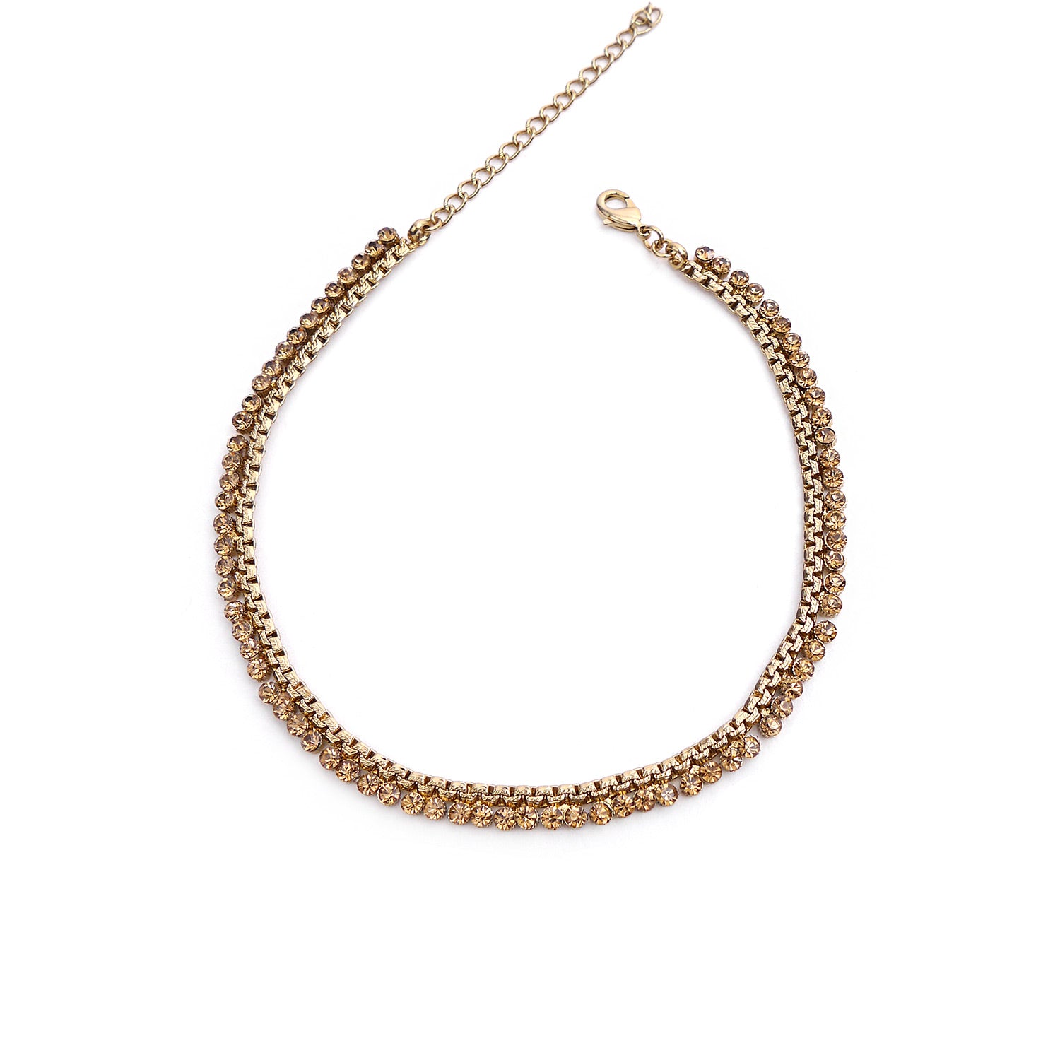 Gold Diamante Anklet