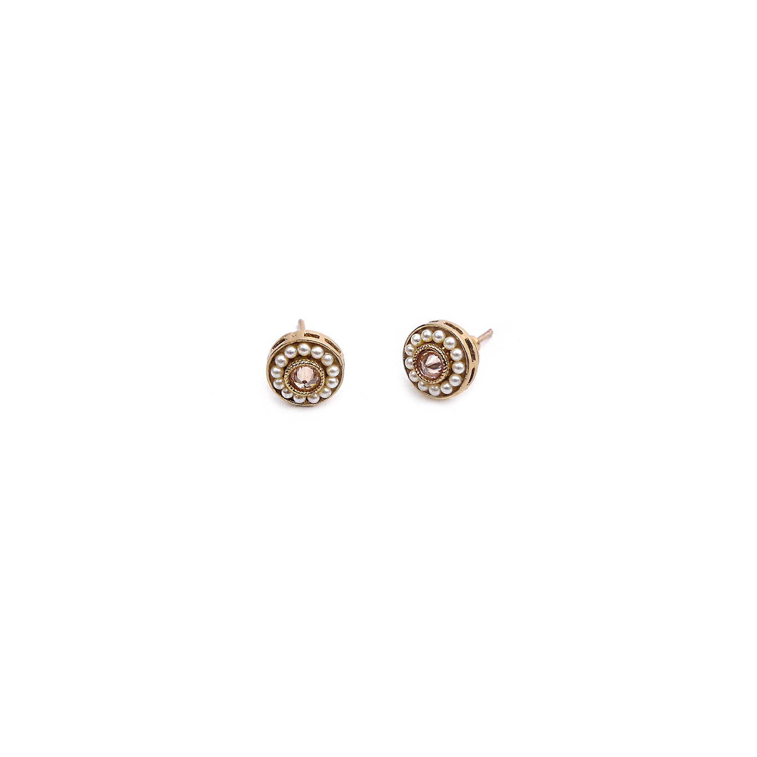 Leela Studs in Champagne