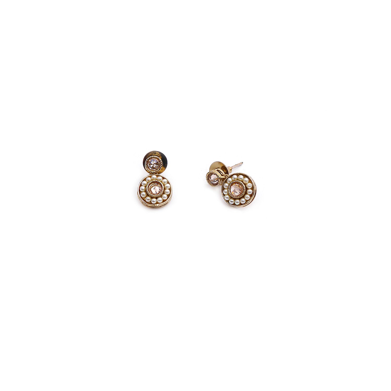 Leela Drop Studs In Champagne