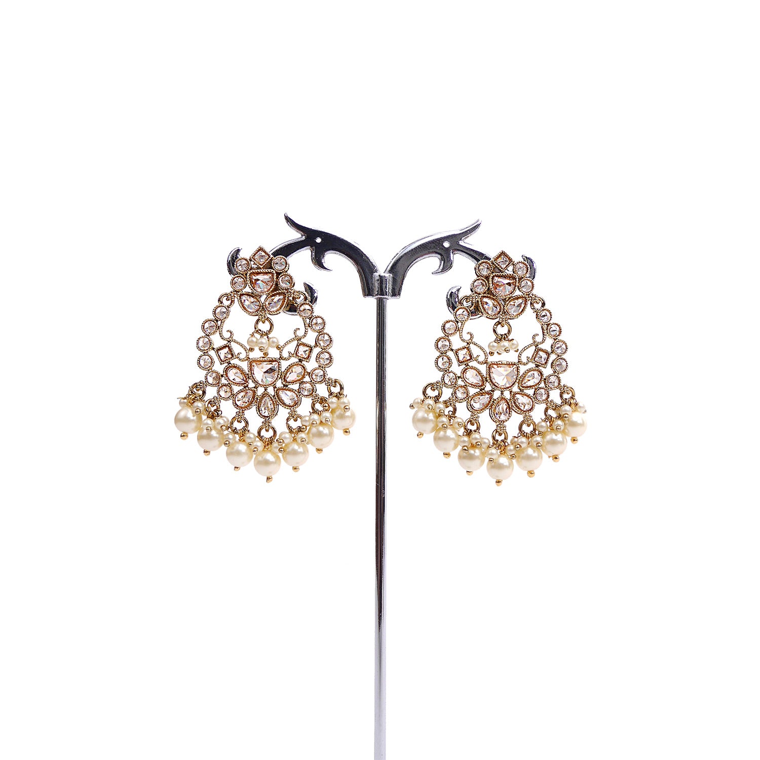 Nora Pearl and Champagne Earrings