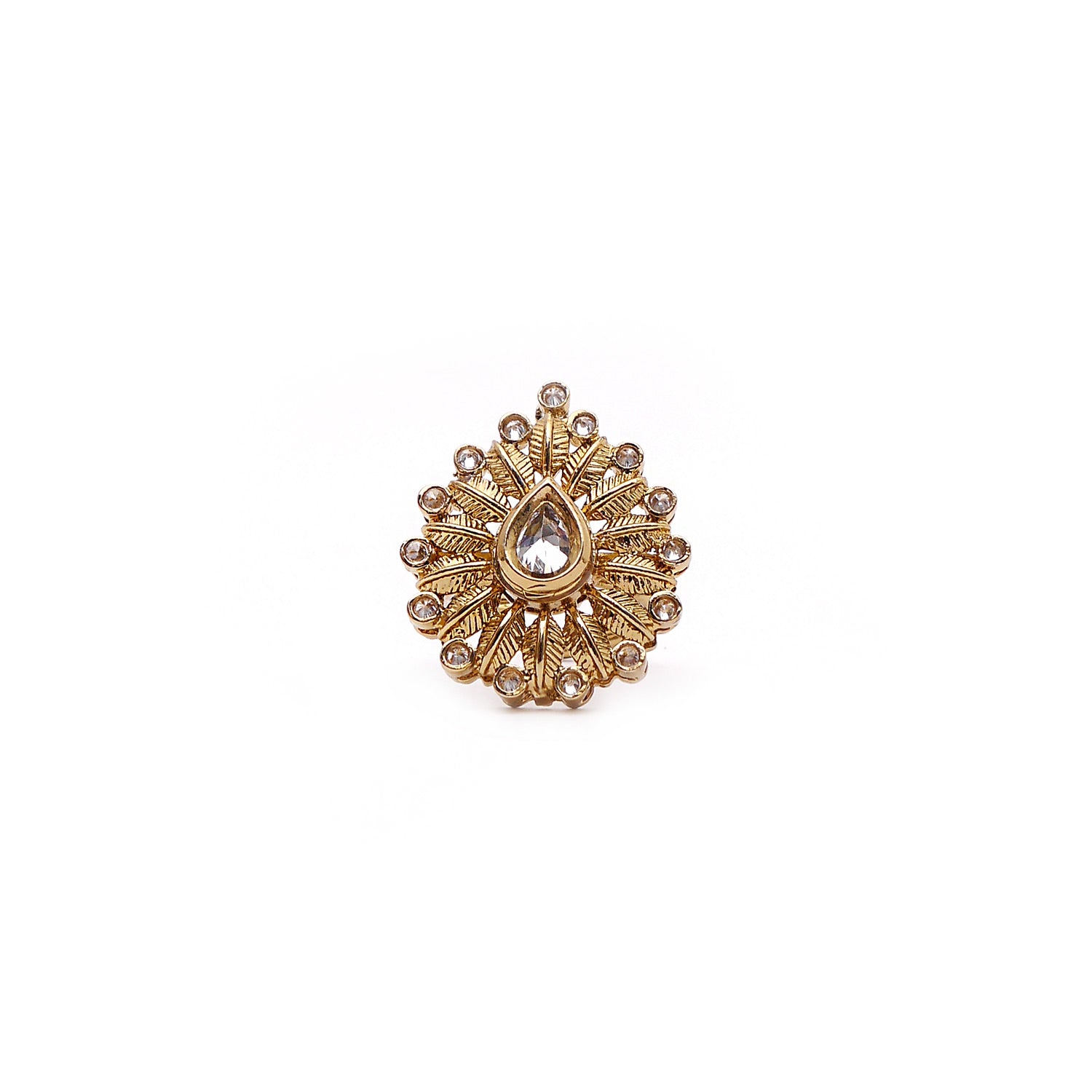 Magnolia White Crystal Ring