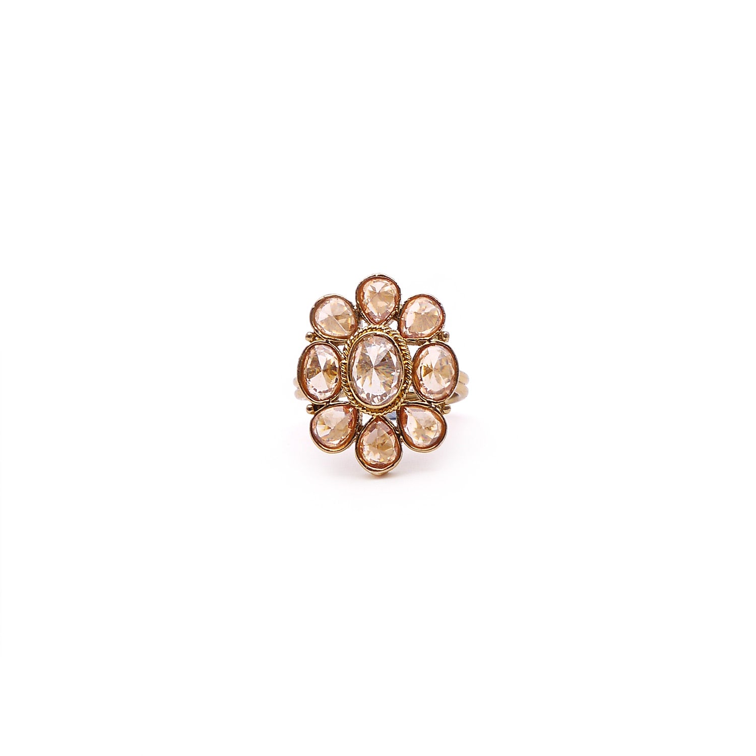 Oval Ring in Antique Gold