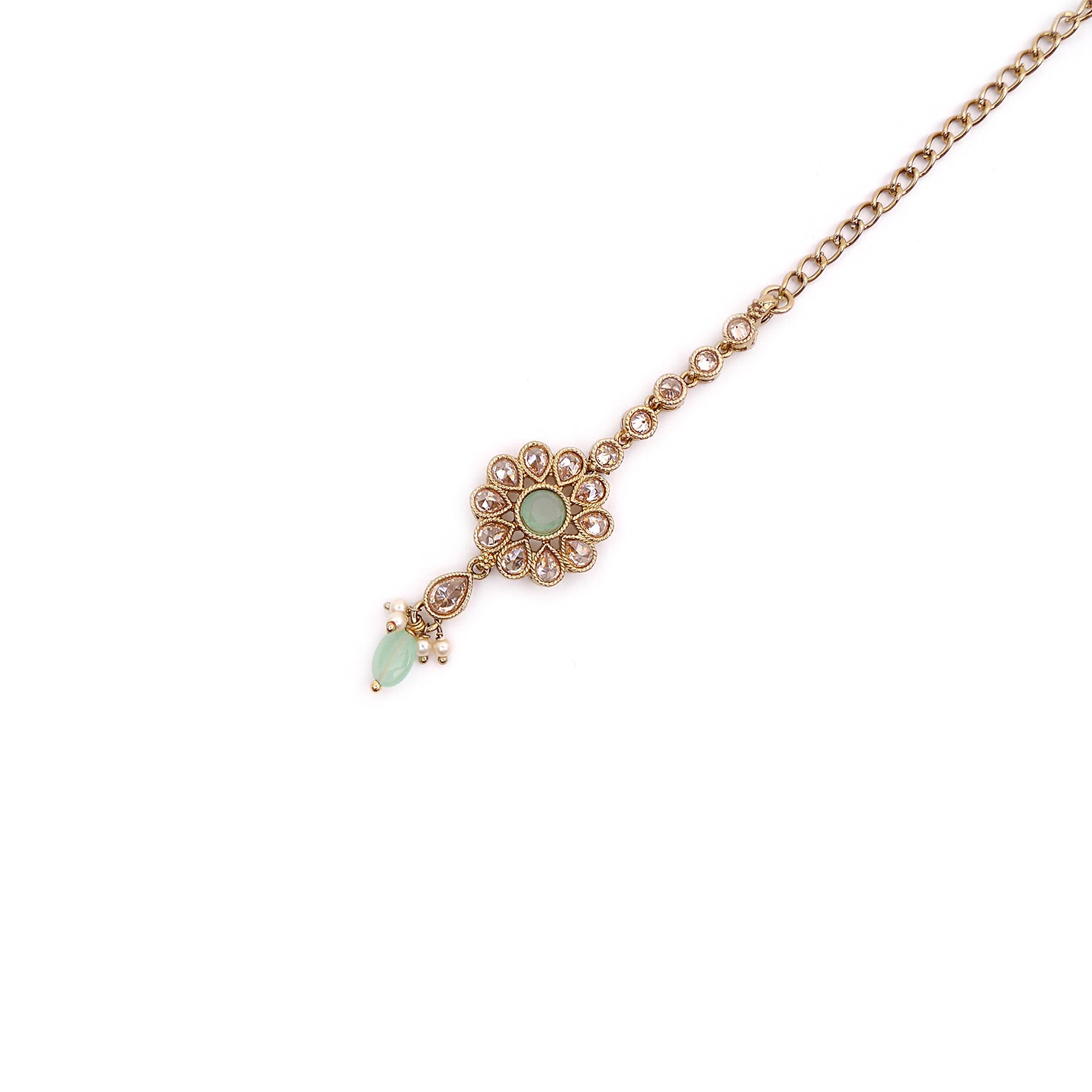 Mint Round Pendant Set