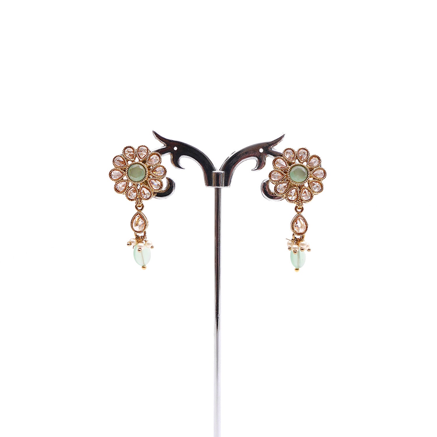 Mint Round Pendant Set