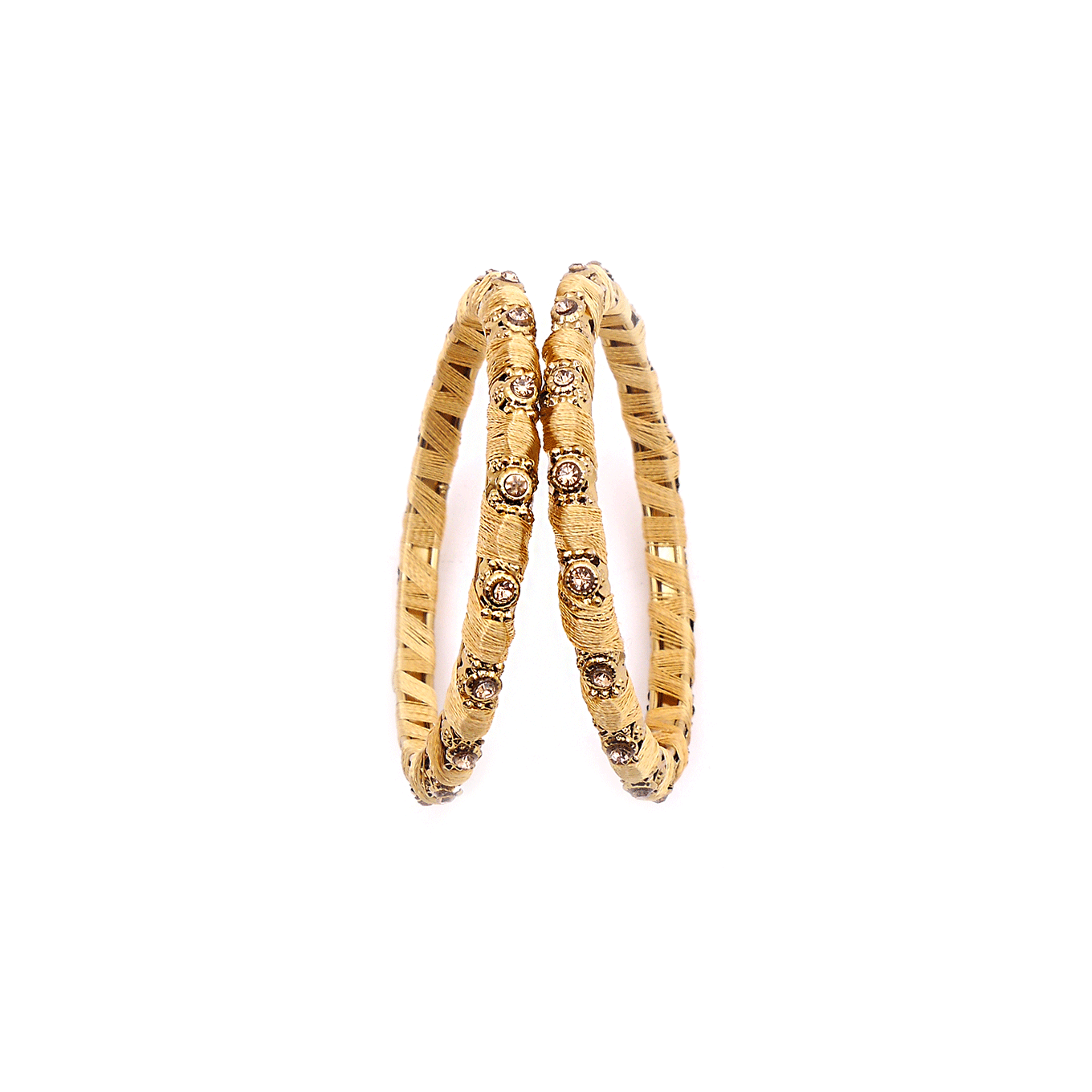 Gold Thick Thread Bangles