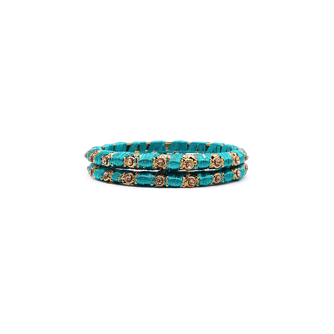 Sky Blue Thick Thread Bangles