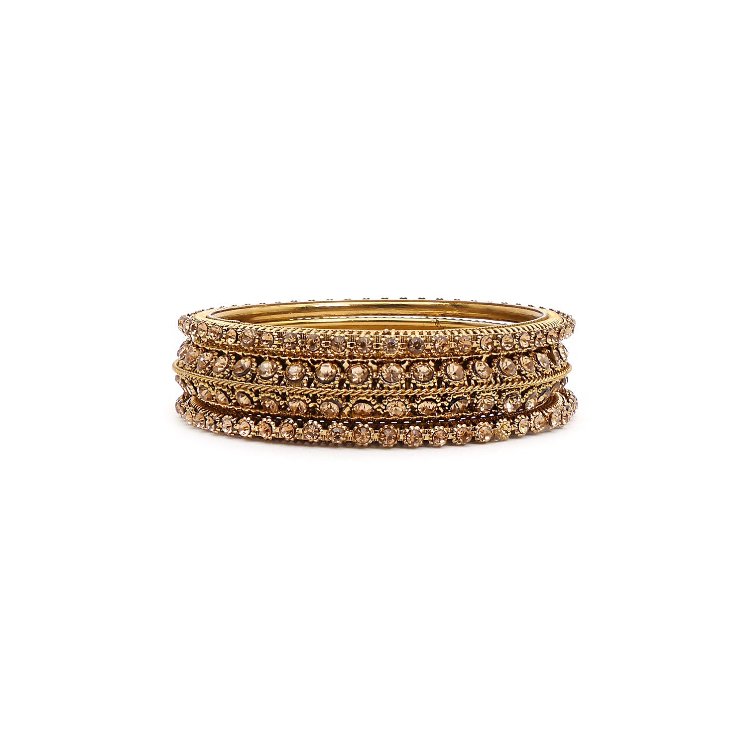 Antique Gold 3-piece Bangle Set