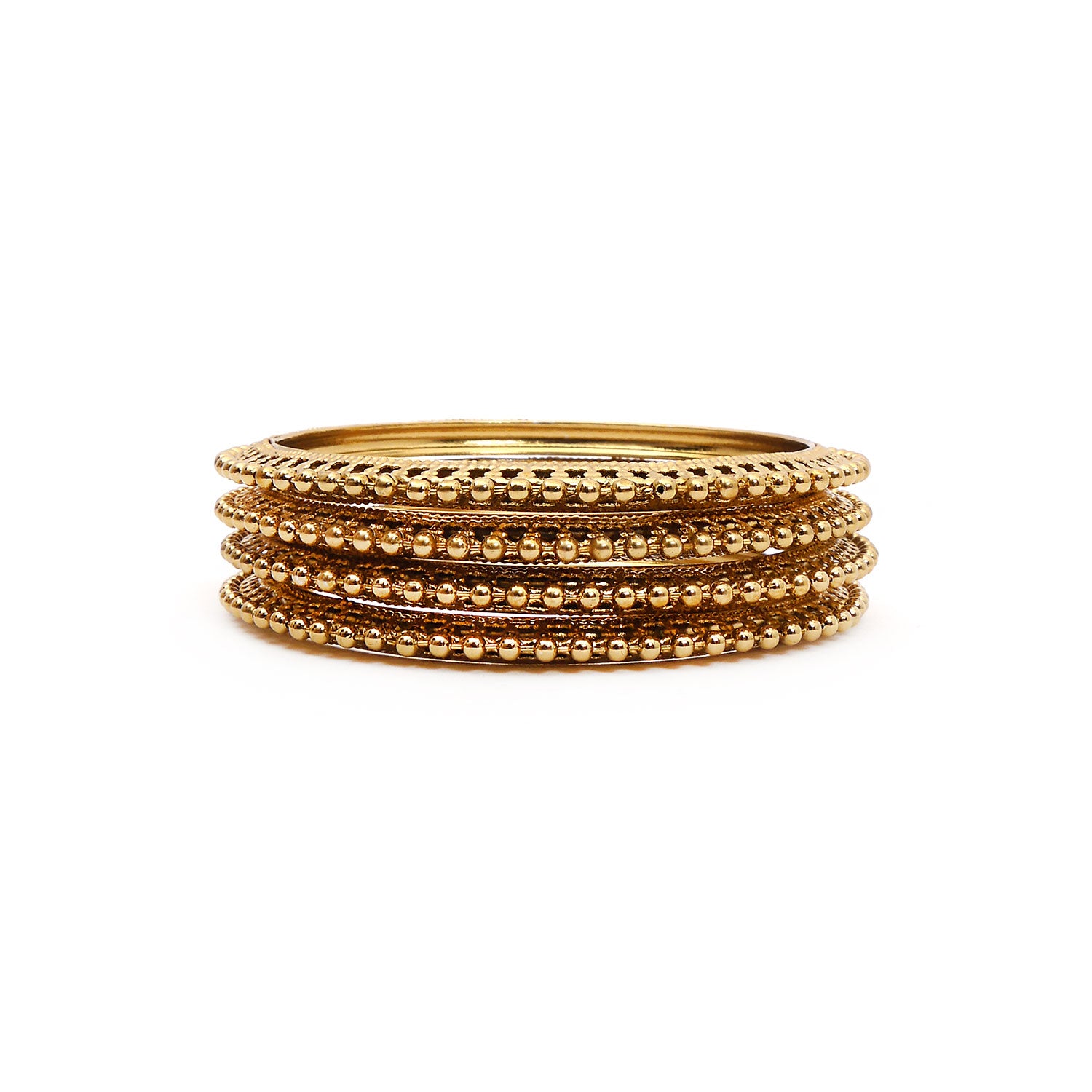Antique Thin Beaded Bangles