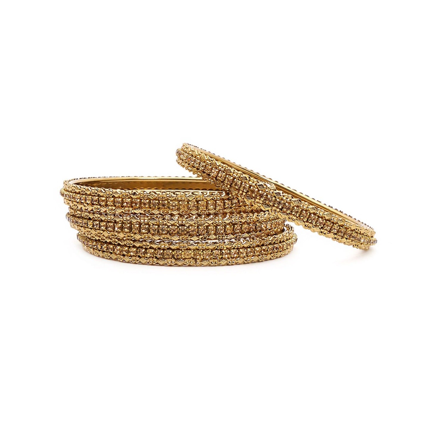 Champagne and Antique Medium Bangles