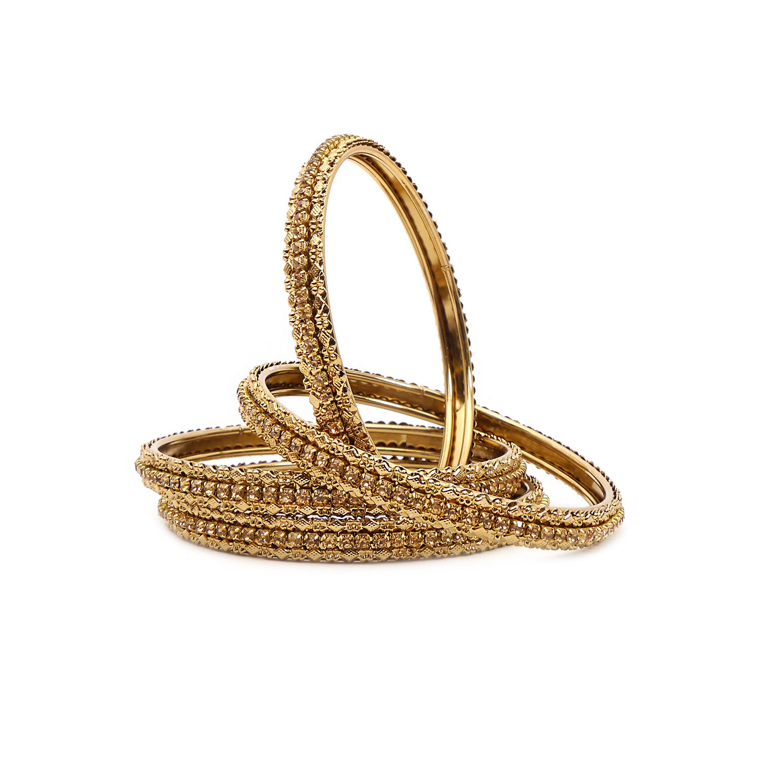 Champagne and Antique Medium Bangles