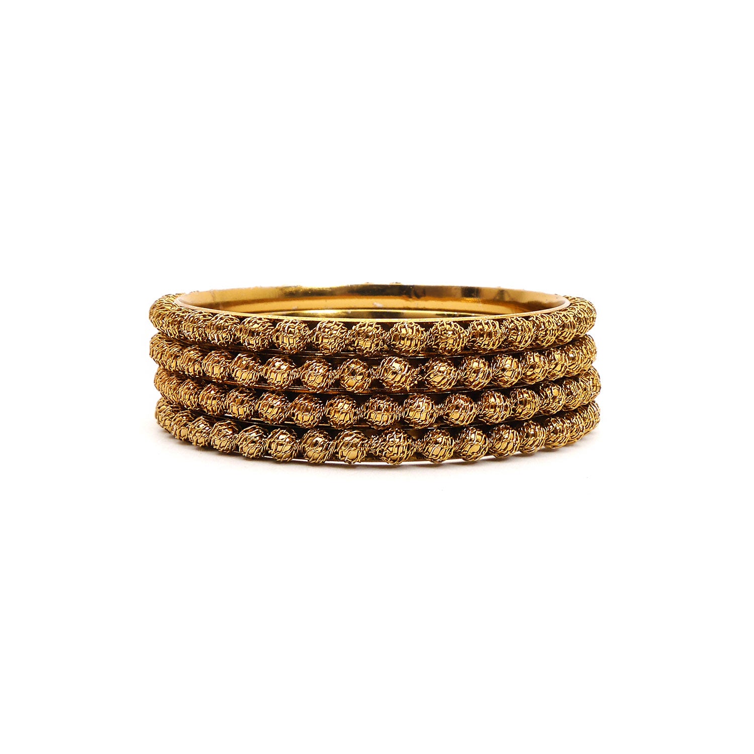 Antique Mesh and Bead Bangles