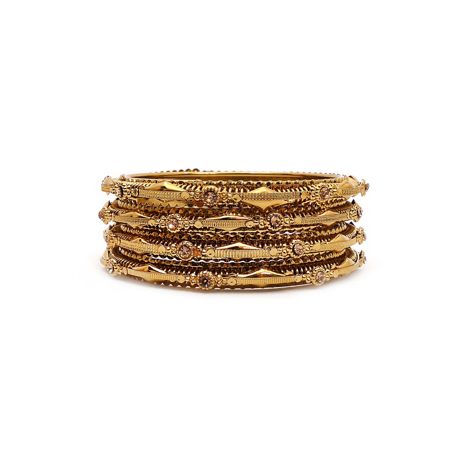 Diamond Cut Antique Bangles