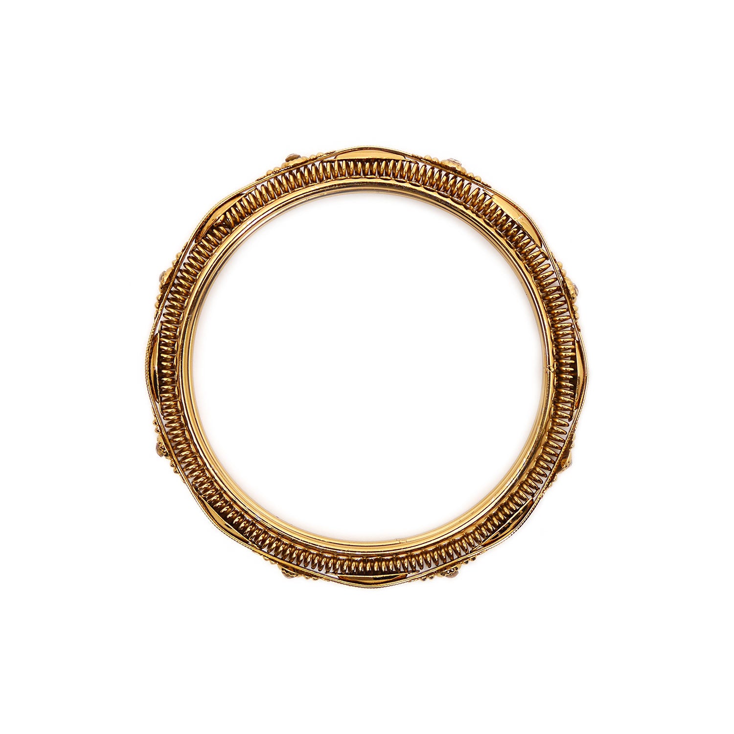 Diamond Cut Antique Bangles