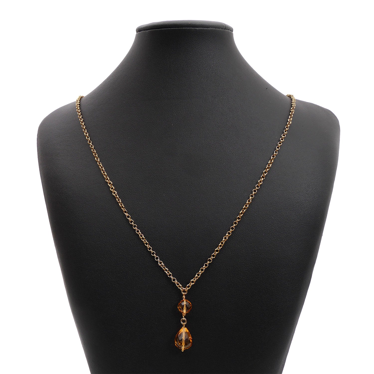 Dewdrop Peach Long Chain