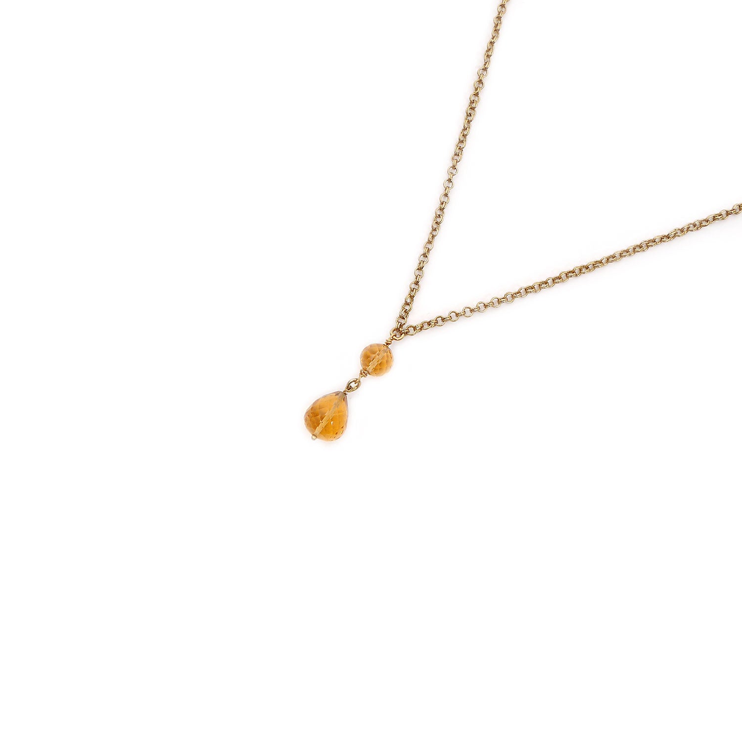 Dewdrop Peach Long Chain