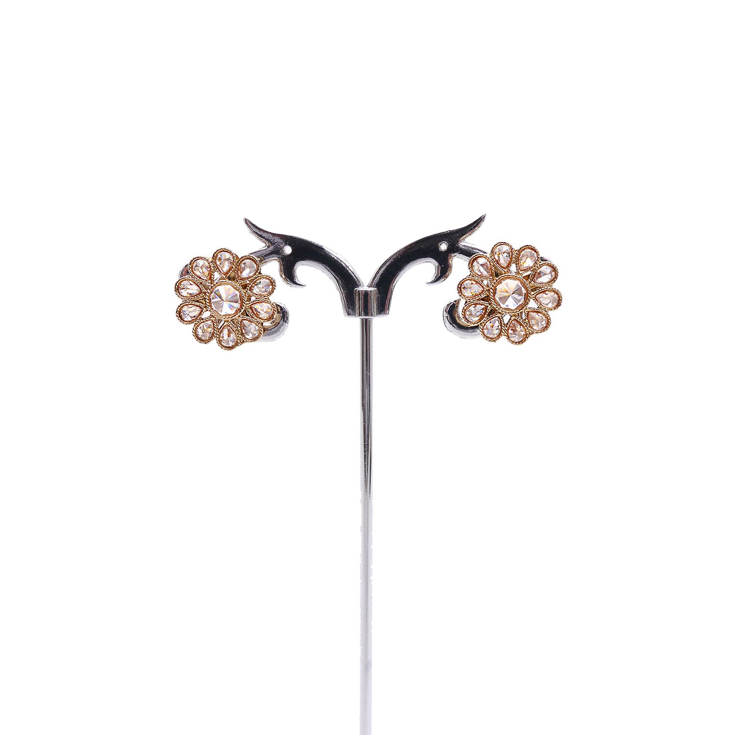 Estaa Ear Studs in Antique Gold