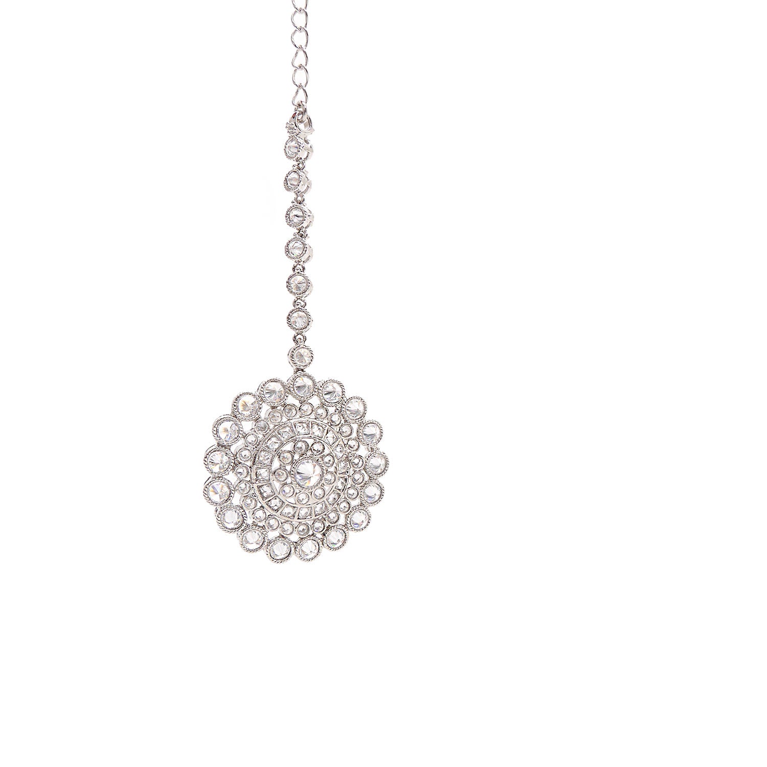 Round Tikka in Rhodium