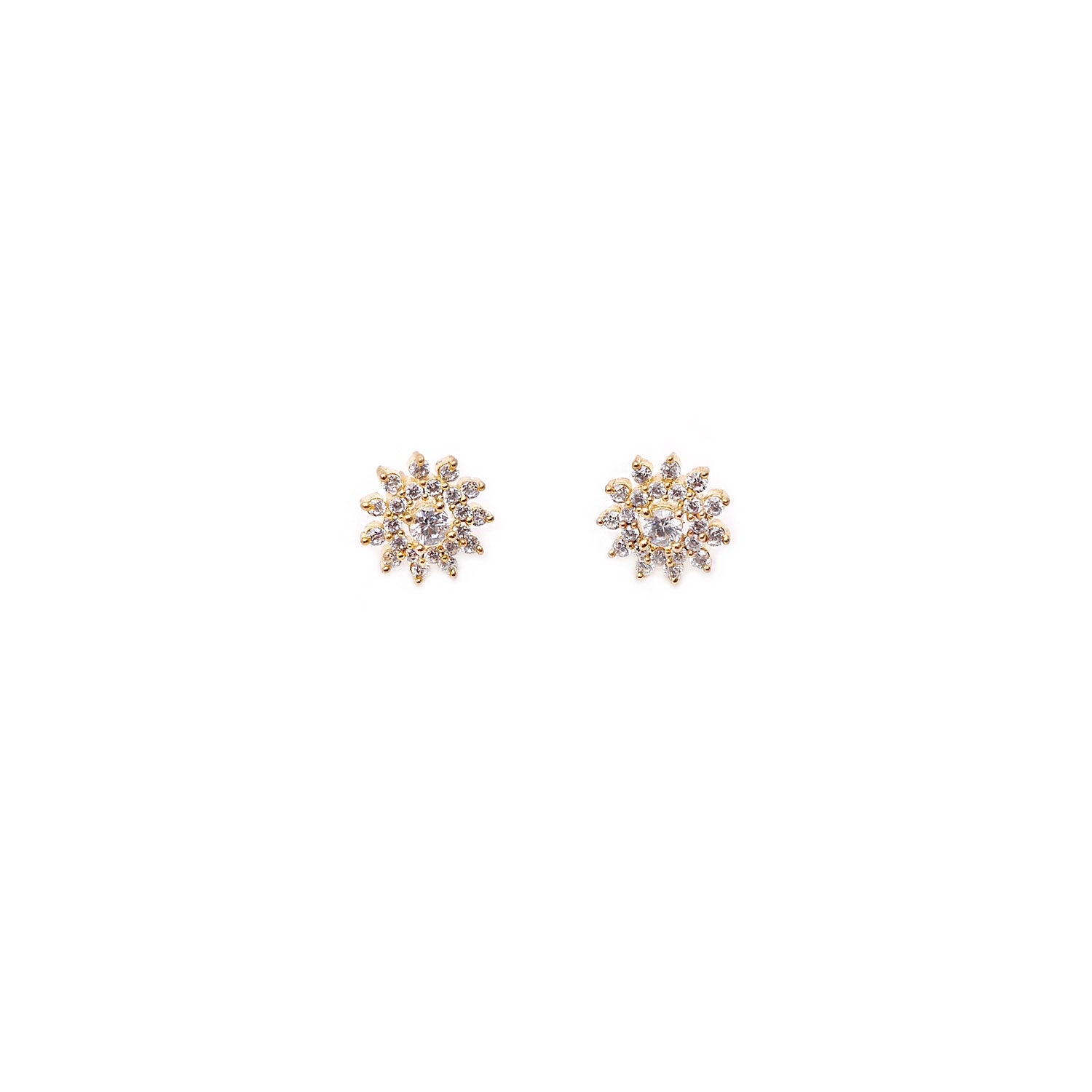 Zinia Cubic Zirconia Studs in Gold