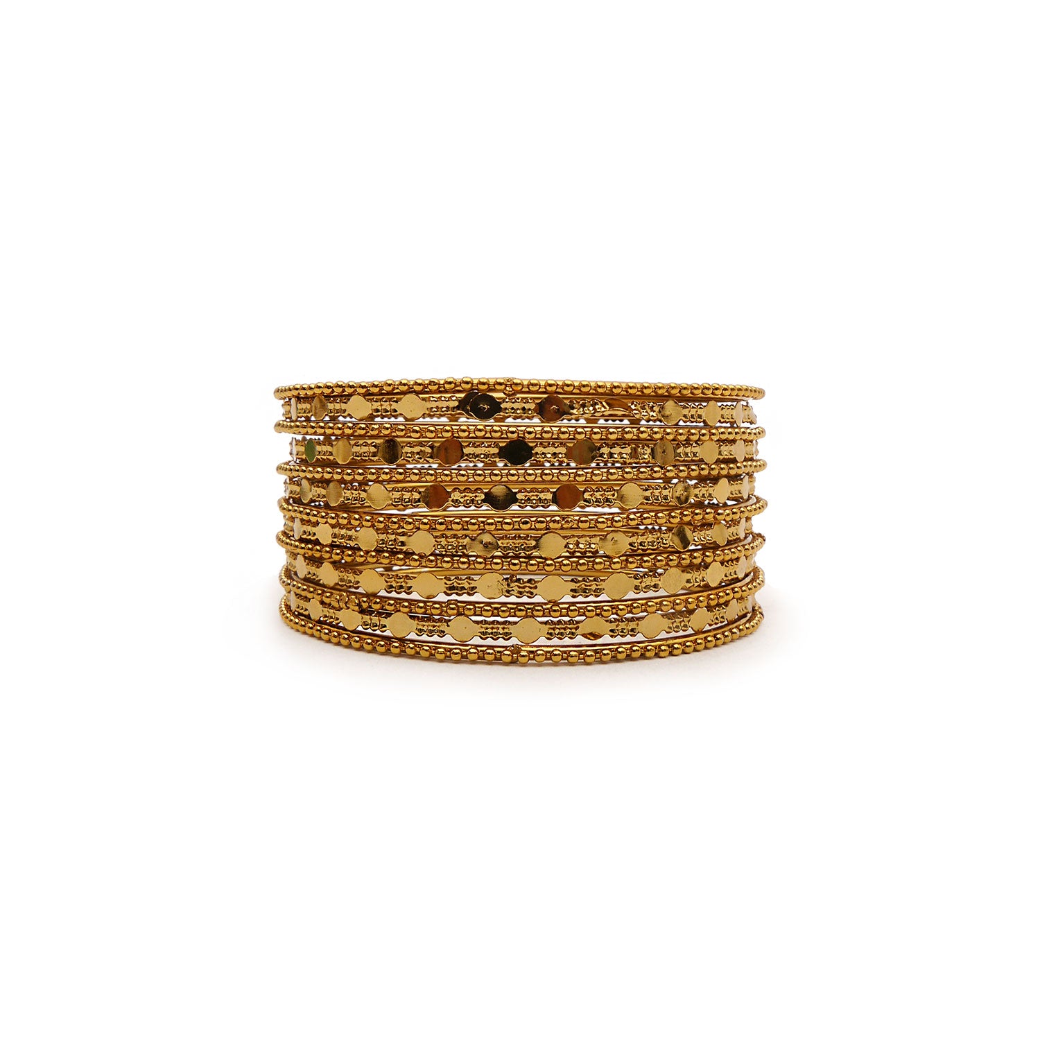 Alana Bohemian Gold Bangle Set