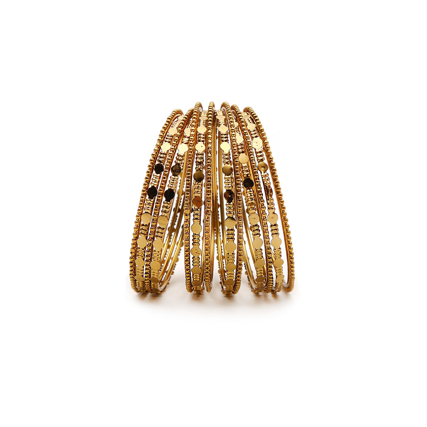 Alana Bohemian Gold Bangle Set