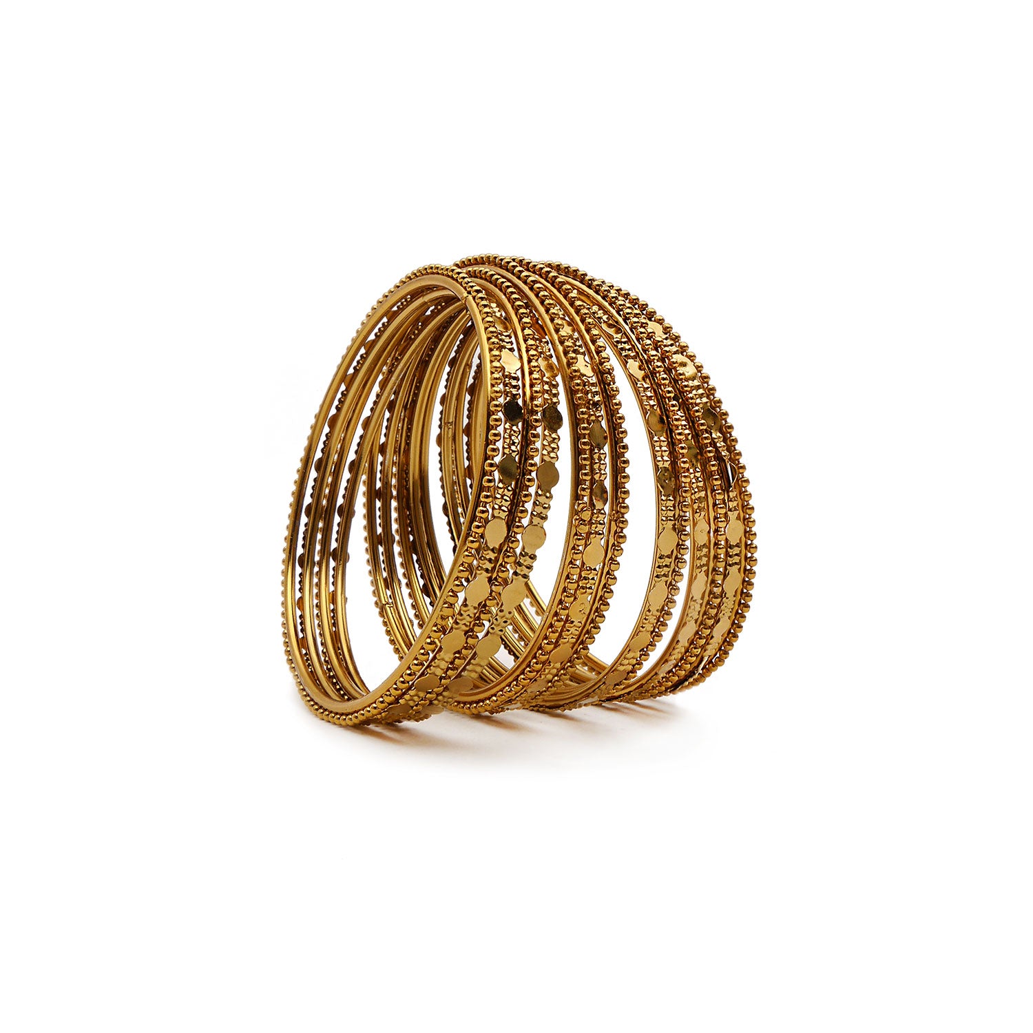 Alana Bohemian Gold Bangle Set