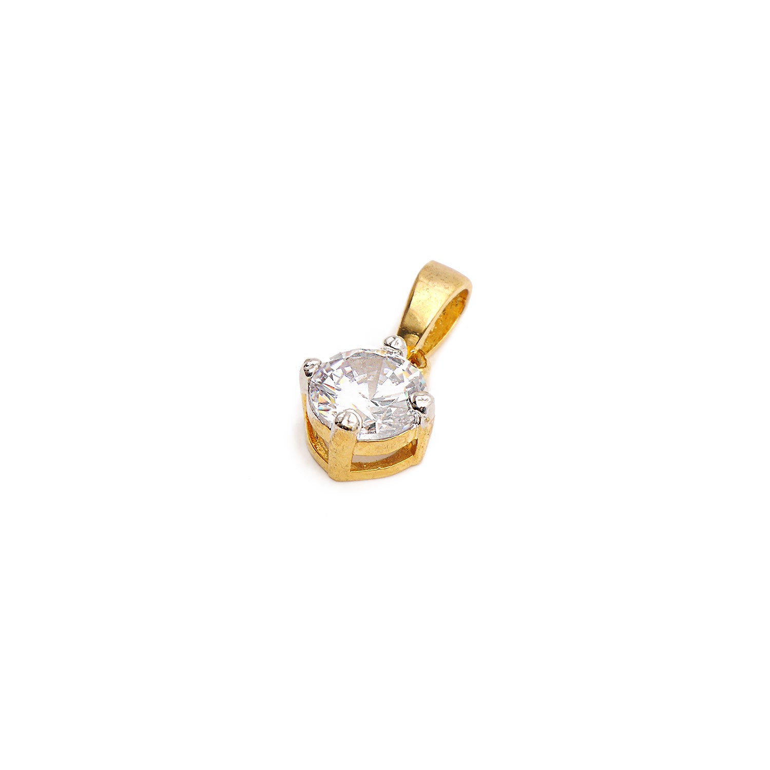 Audrey Cubic Zirconia Pendant Set in Gold