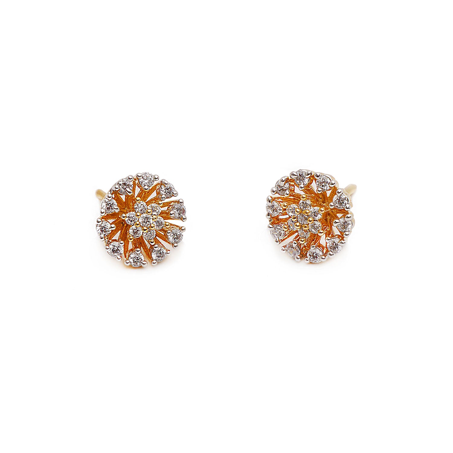 Dalia Cubic Zirconia Studs in Gold