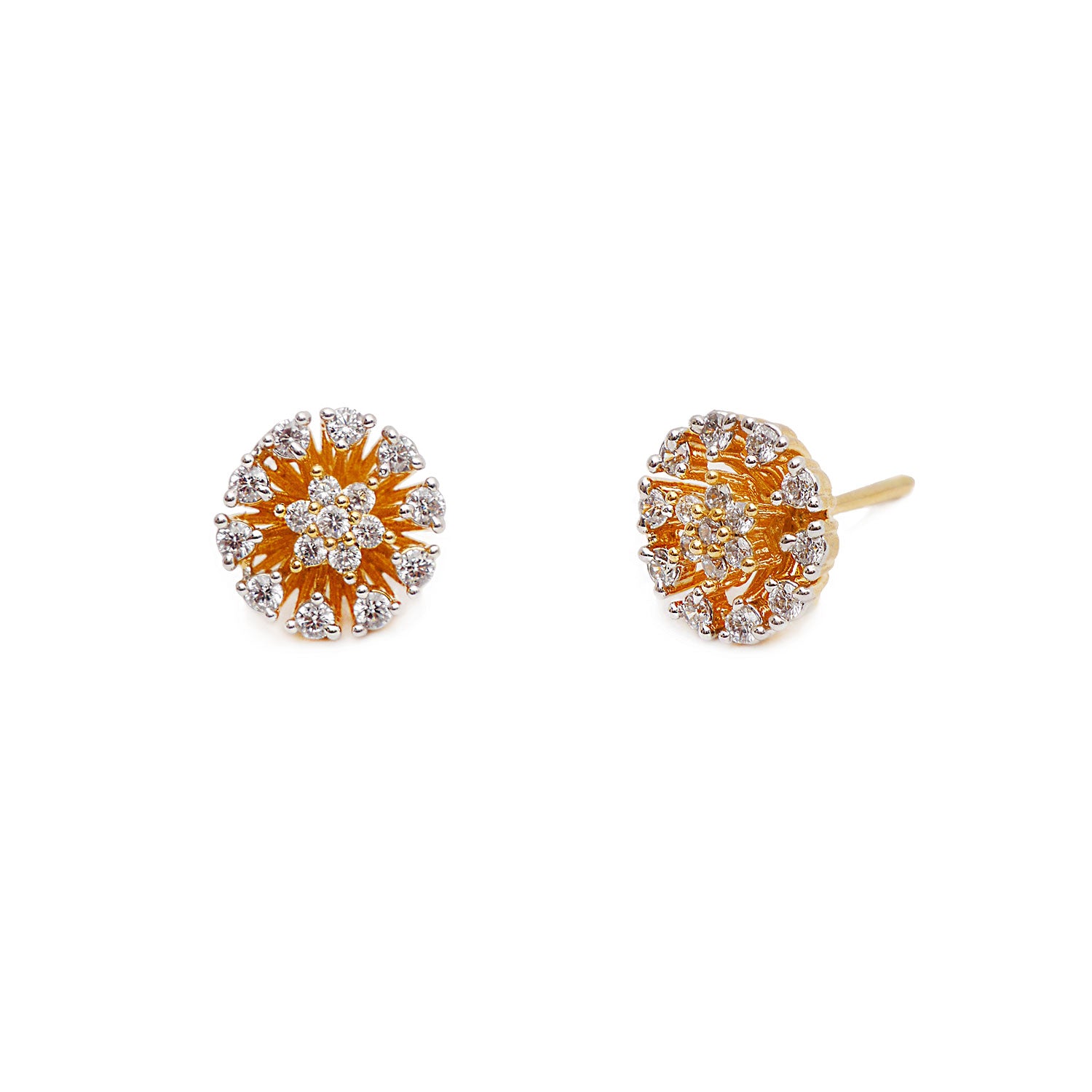 Dalia Cubic Zirconia Studs in Gold