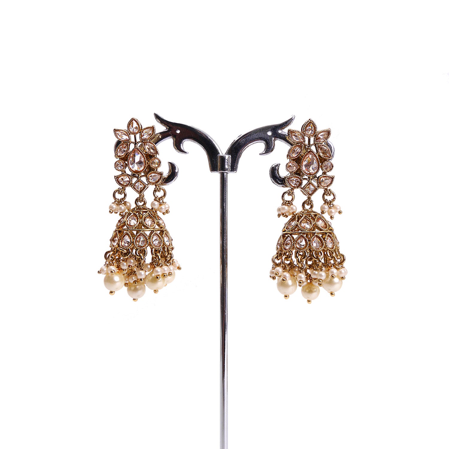 Kamal Necklace Set in Antique Gold