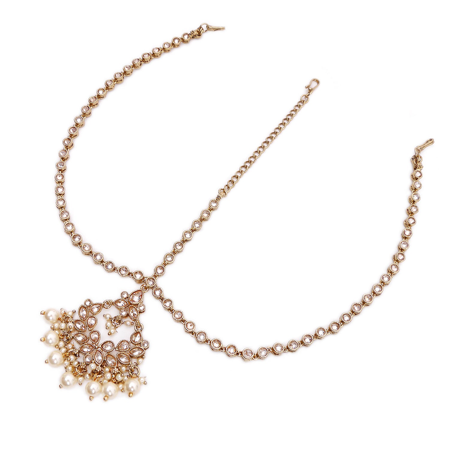 Marina Headpiece in Pearl and Antique Gold