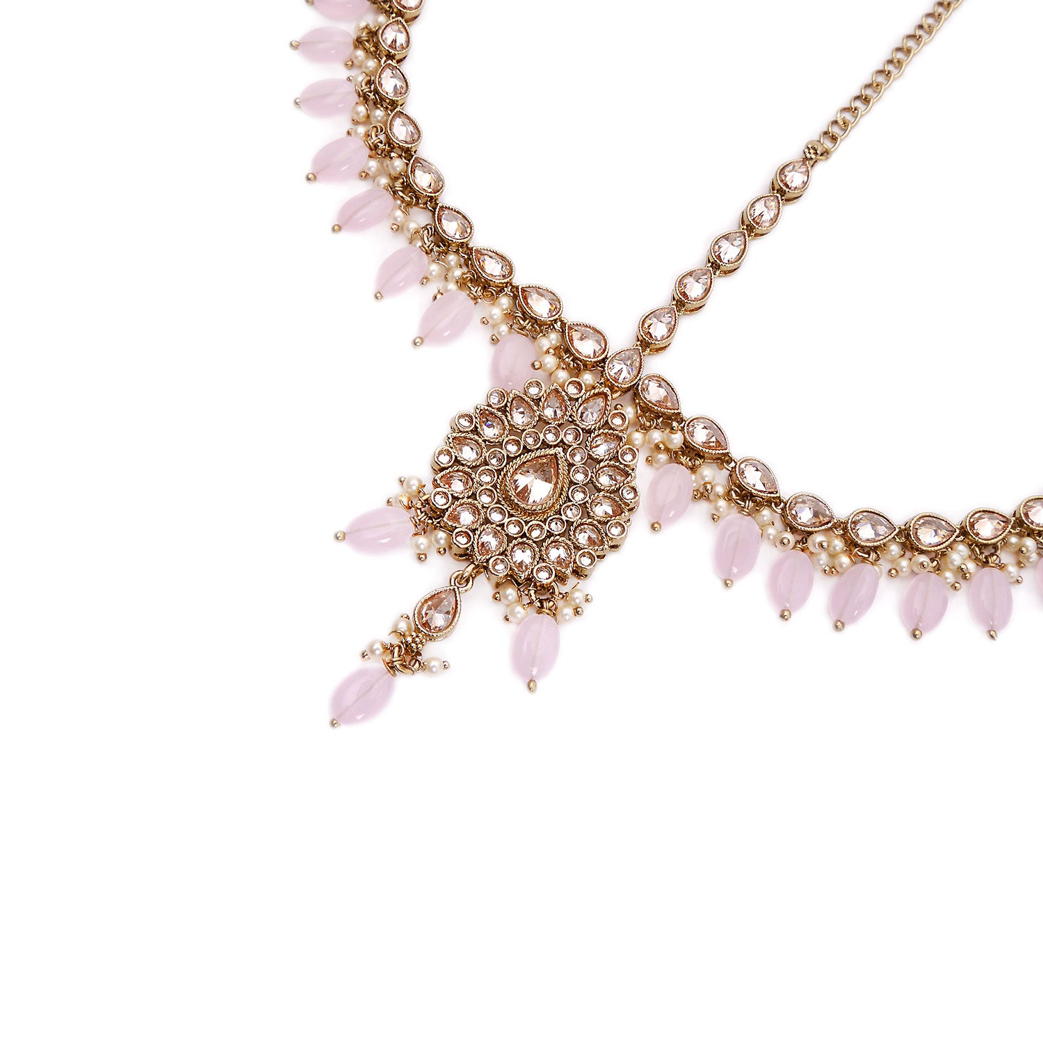 Light Pink Teardrop Headpiece