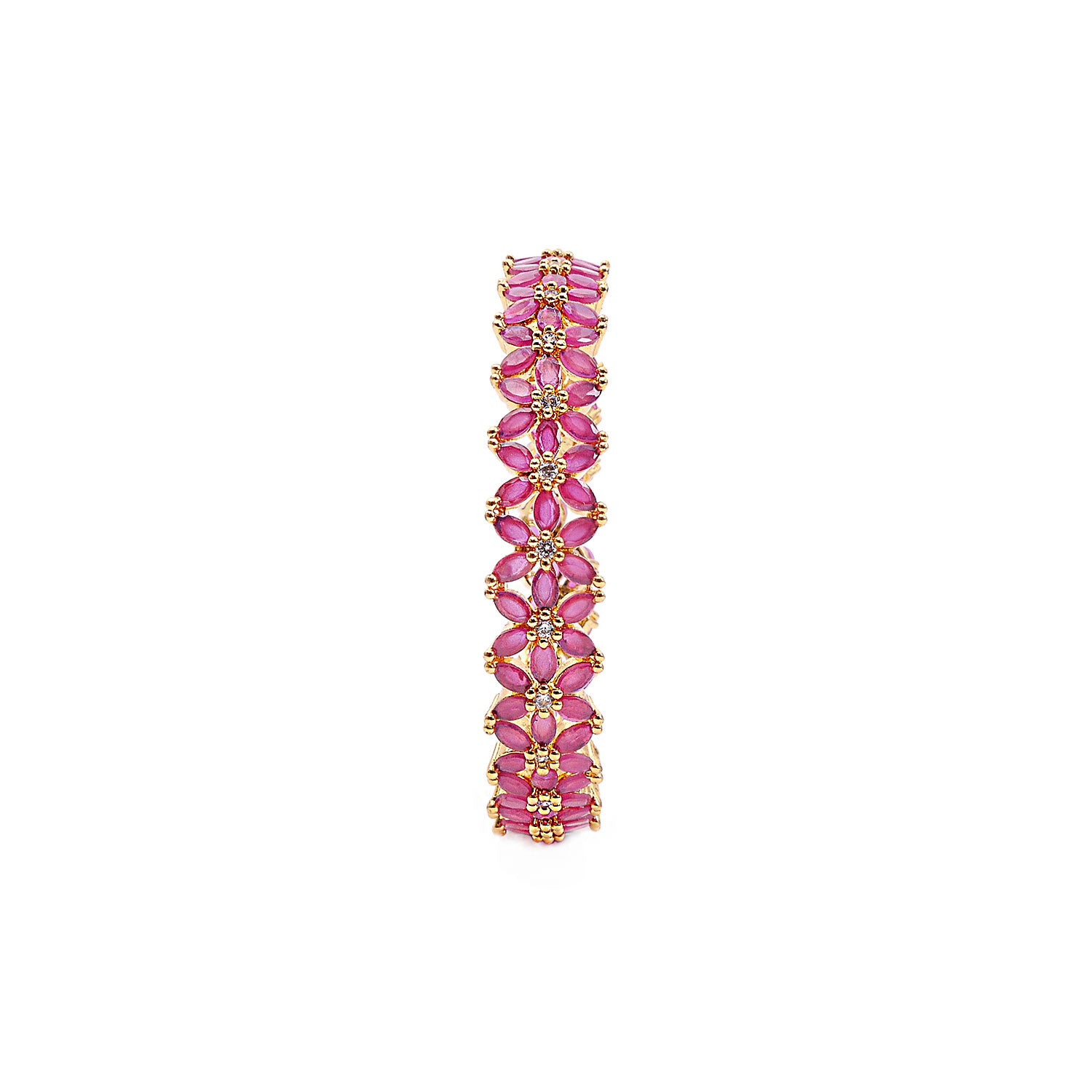 Nyla Cubic Zirconia Bangle in Ruby