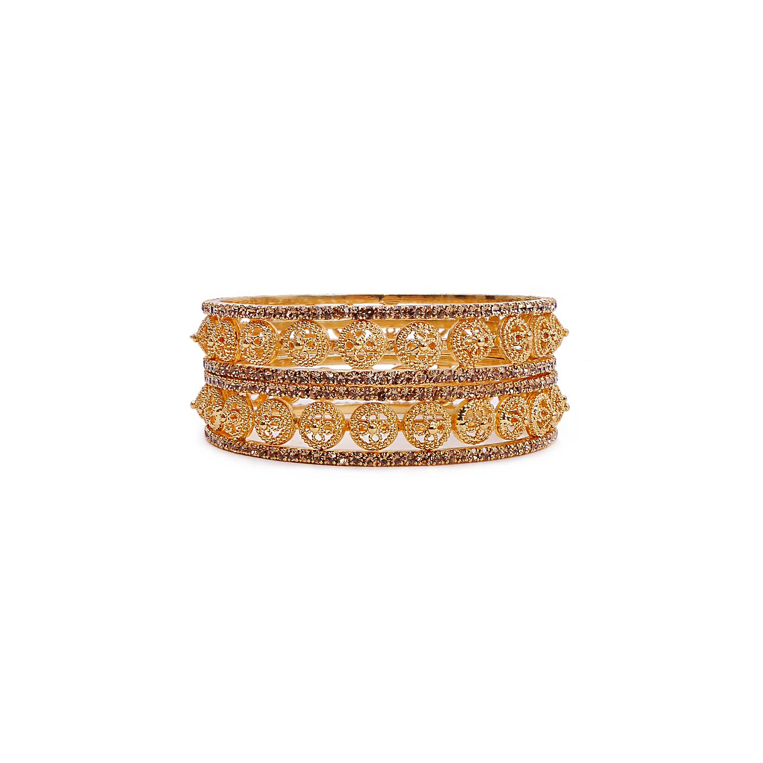 Classic Gold Filigree Bangles