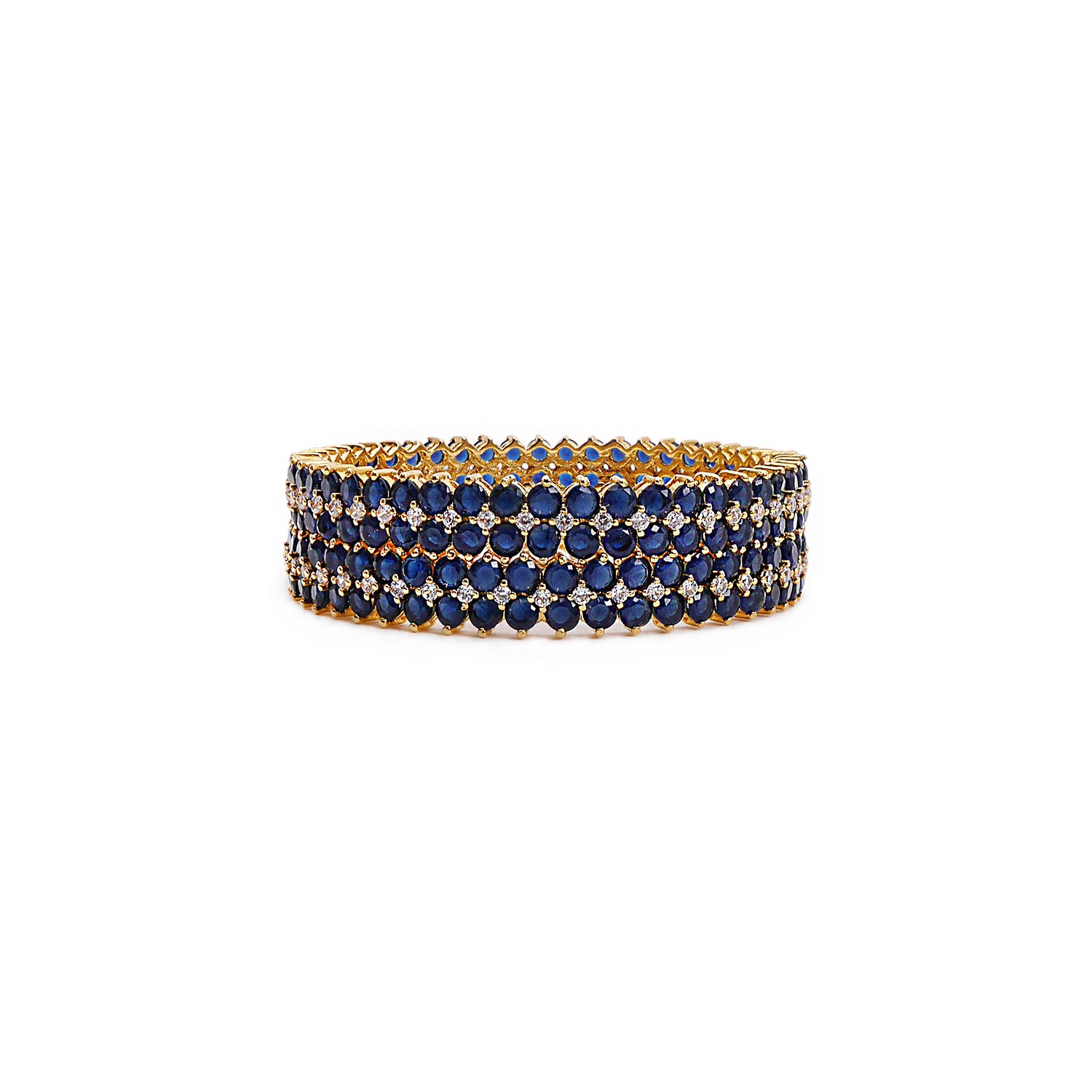 Mohini Cubic Zirconia Bangles in Navy