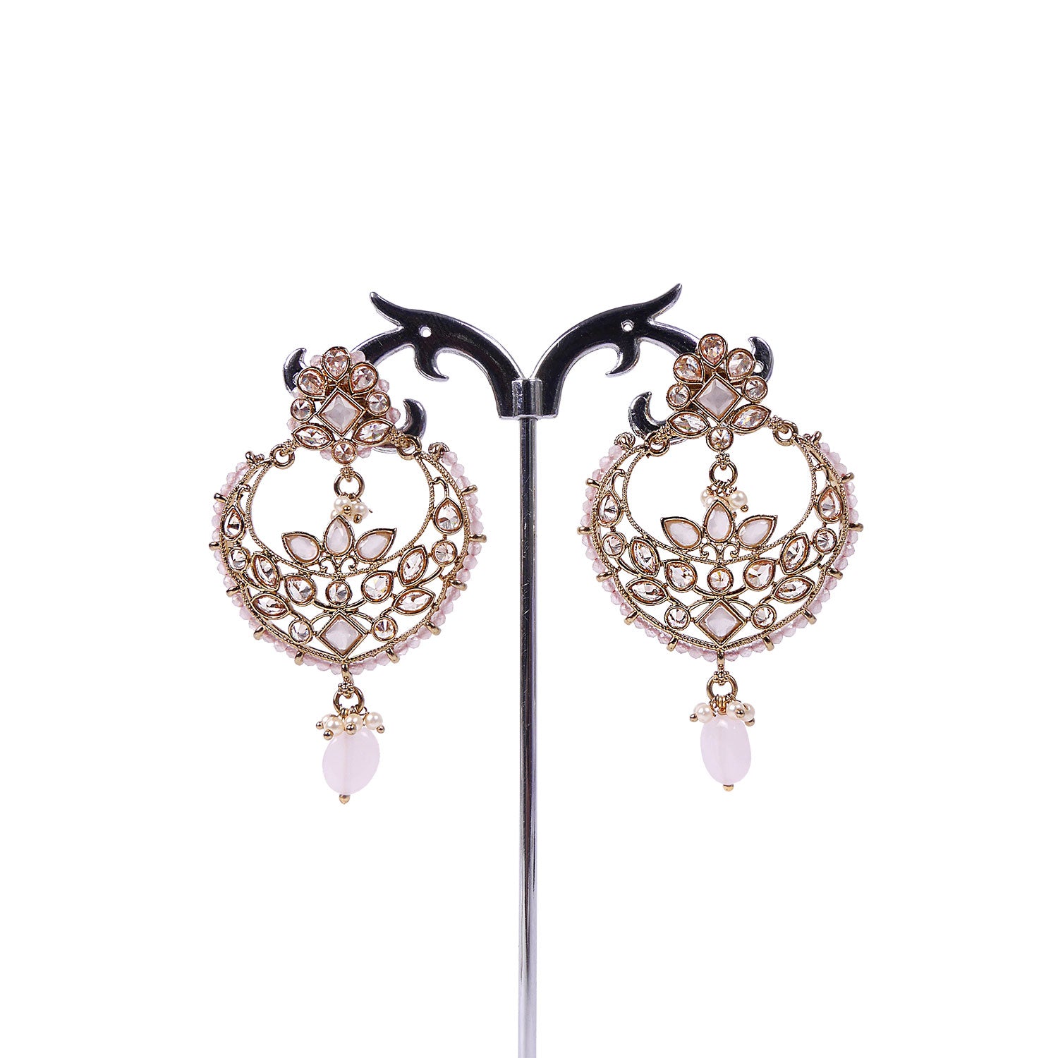 Amia Chandbali Earrings in Pink