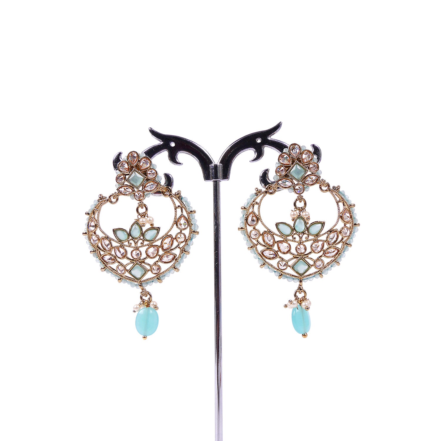 Amia Chandbali Earrings in Turqouise