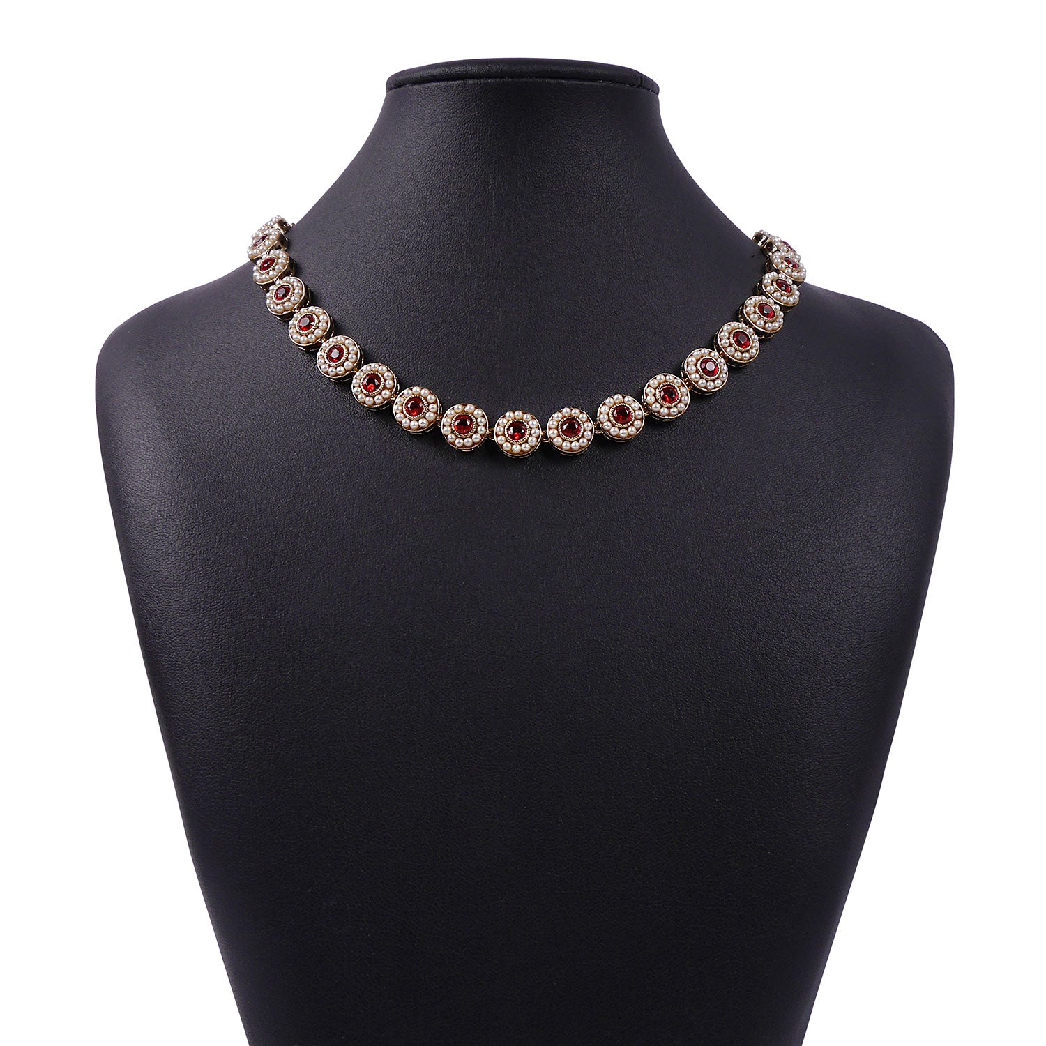 Leela Necklace in Red