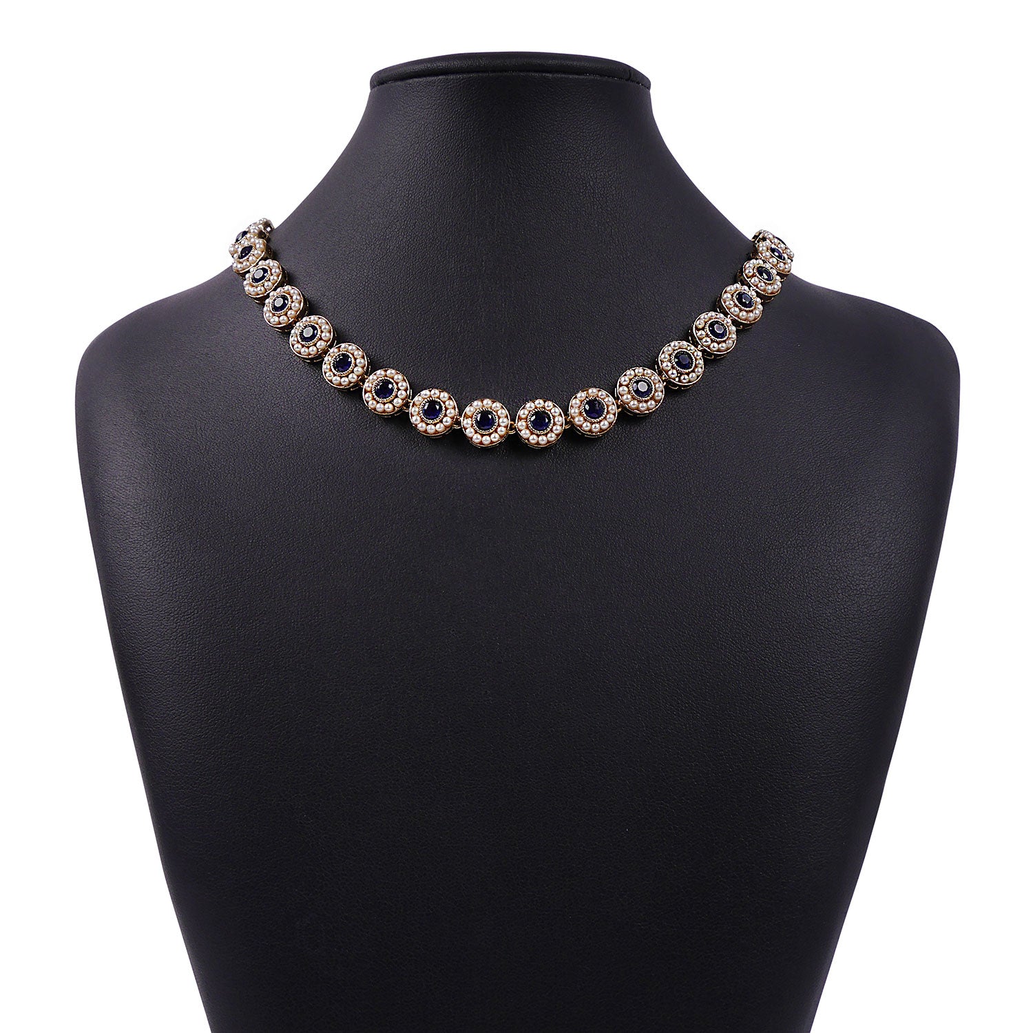 Leela Necklace in Navy