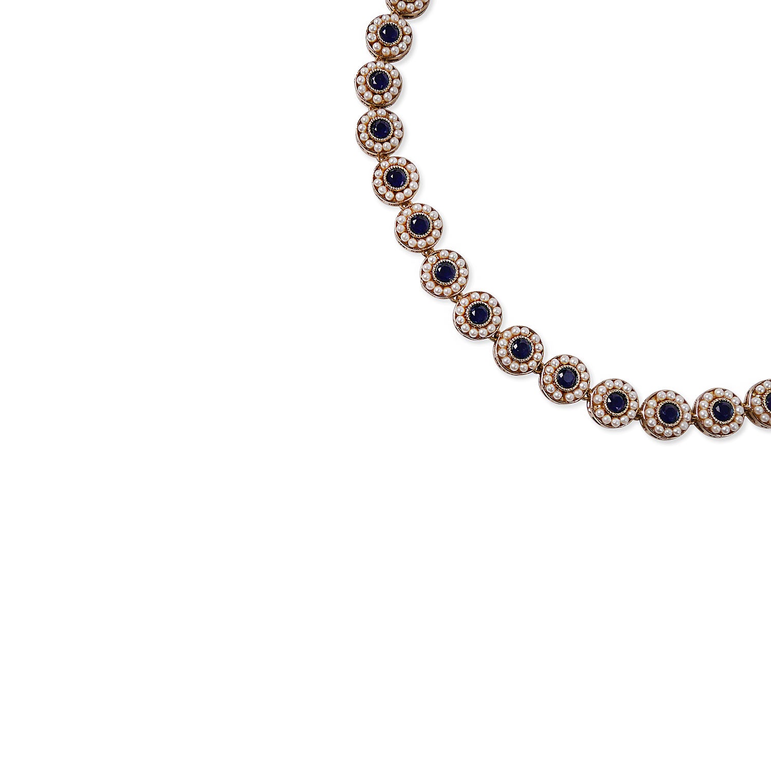 Leela Necklace in Navy