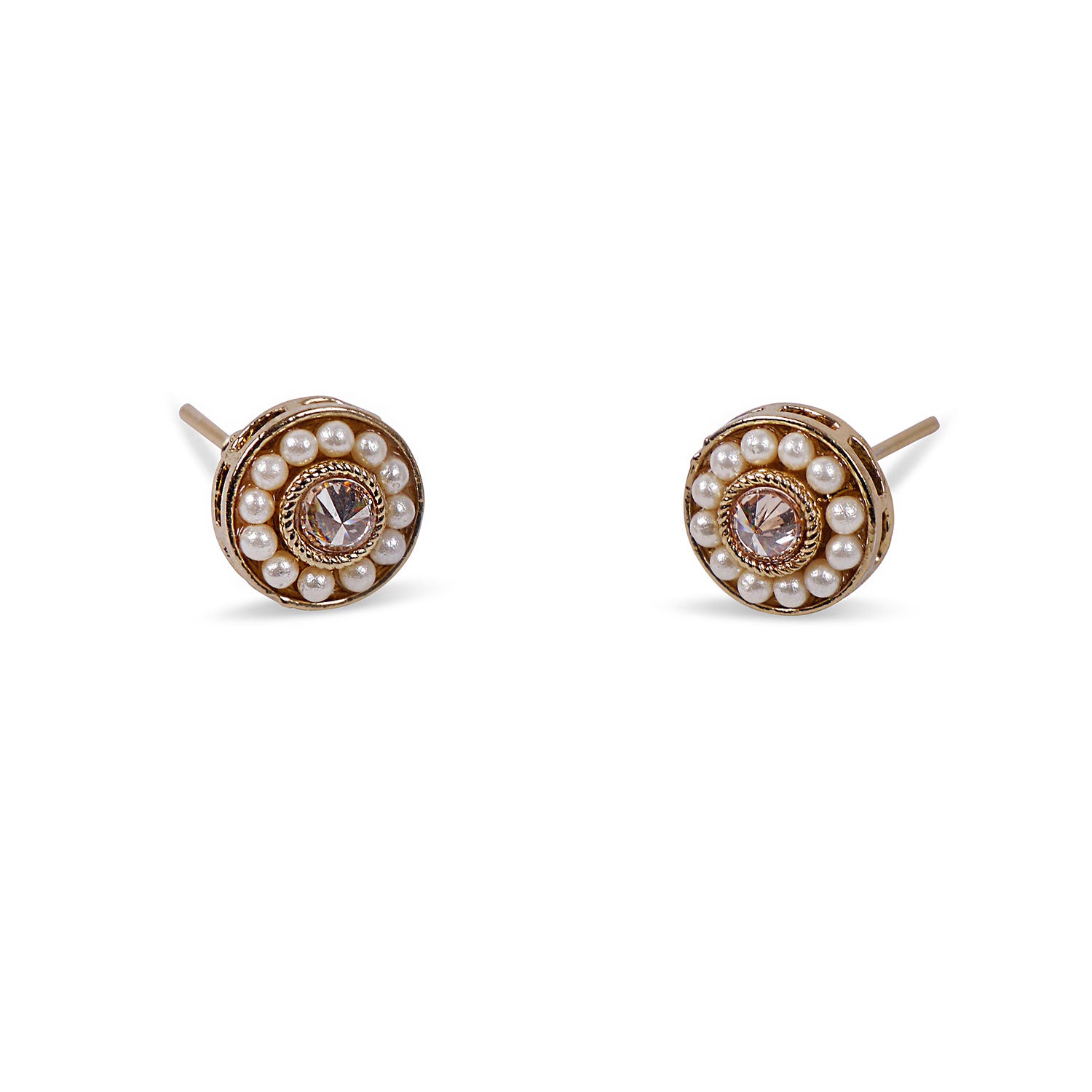 Leela Studs in Champagne