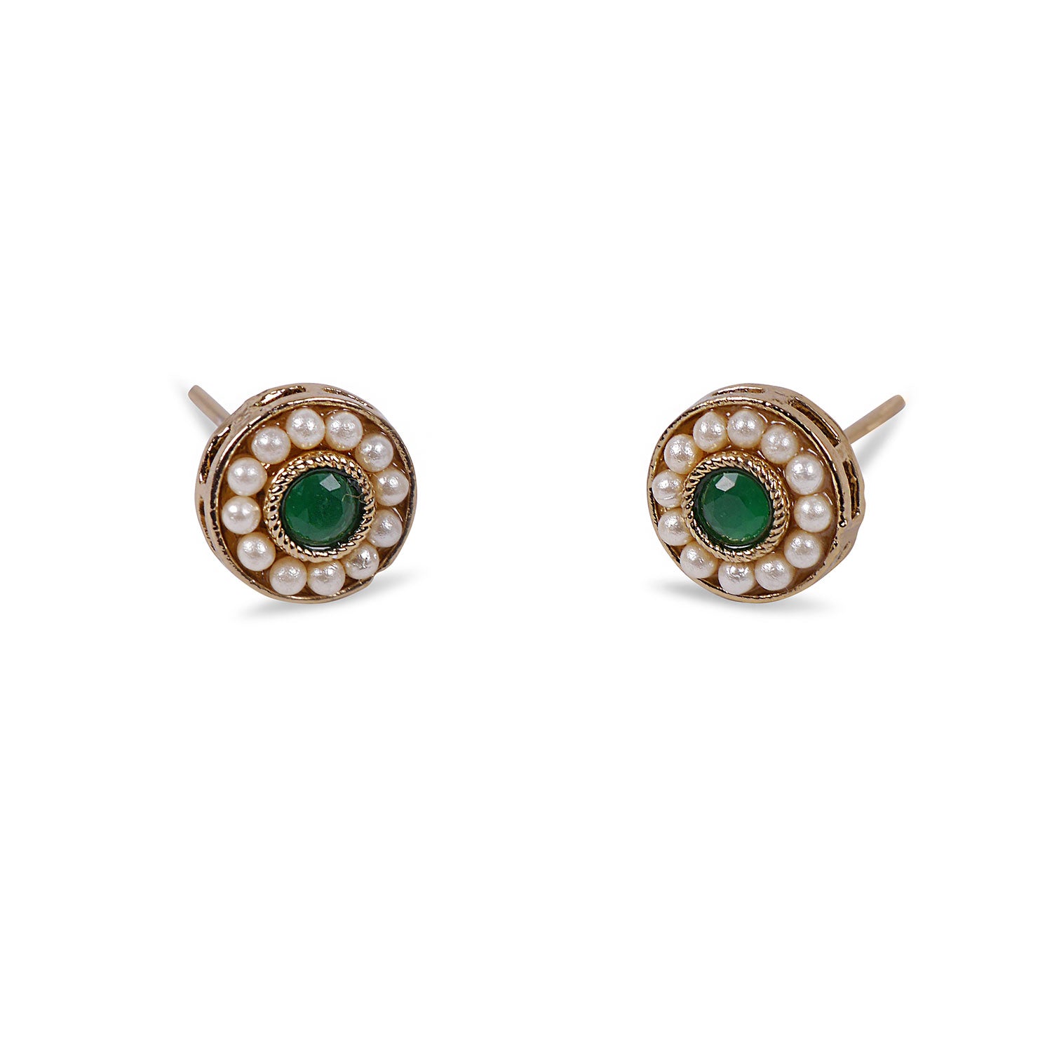 Leela Studs in Green
