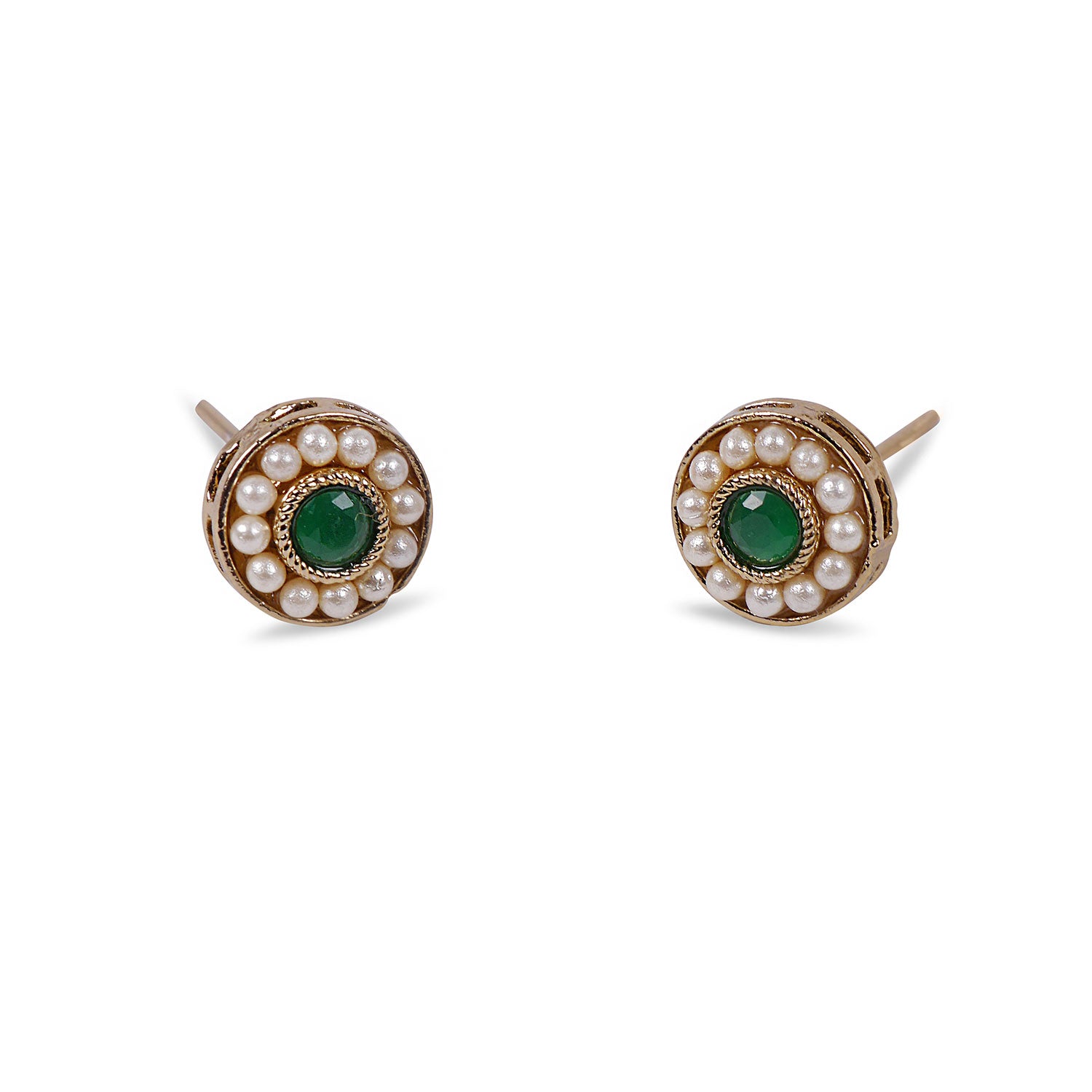 Leela Studs in Green