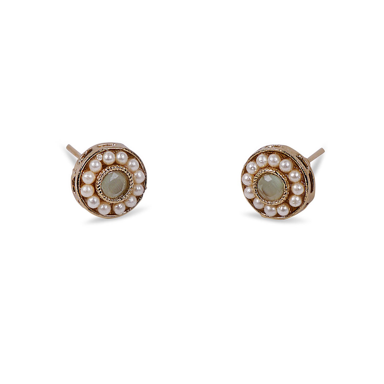 Leela Studs in Mint