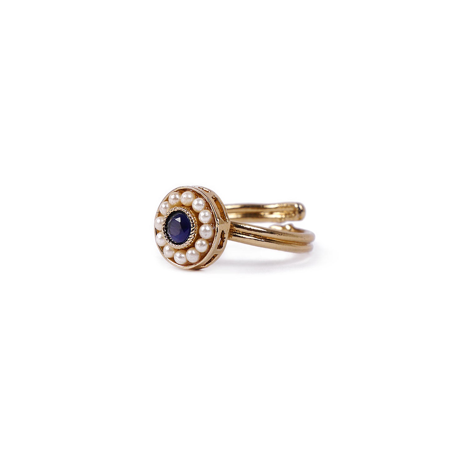 Leela Ring in Dark Blue