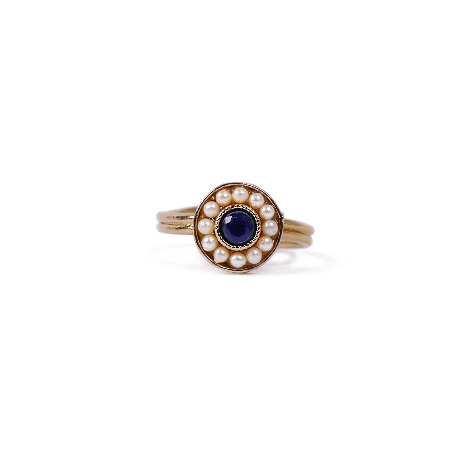 Leela Ring in Dark Blue