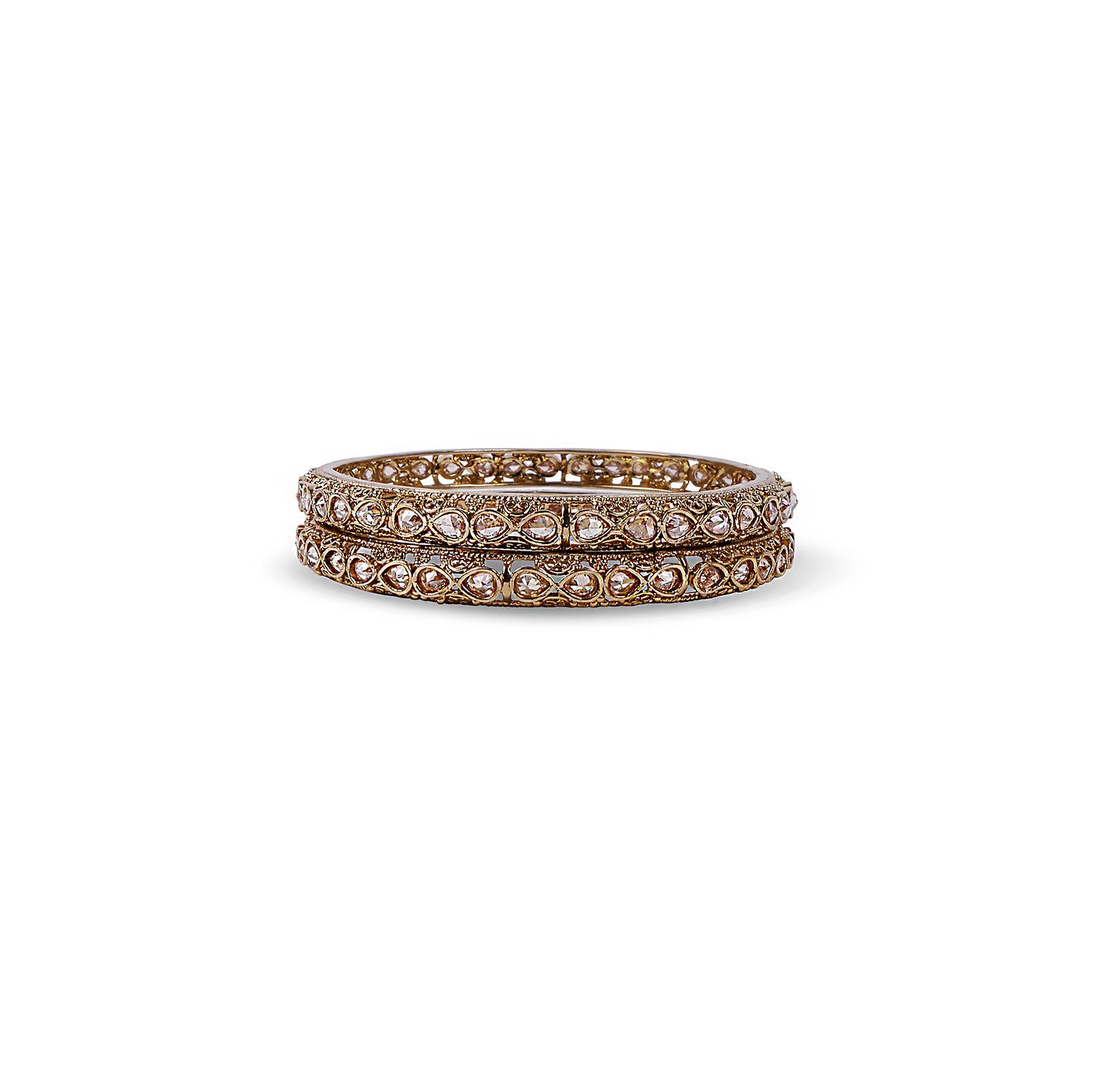 Myla Bangles in Antique Gold