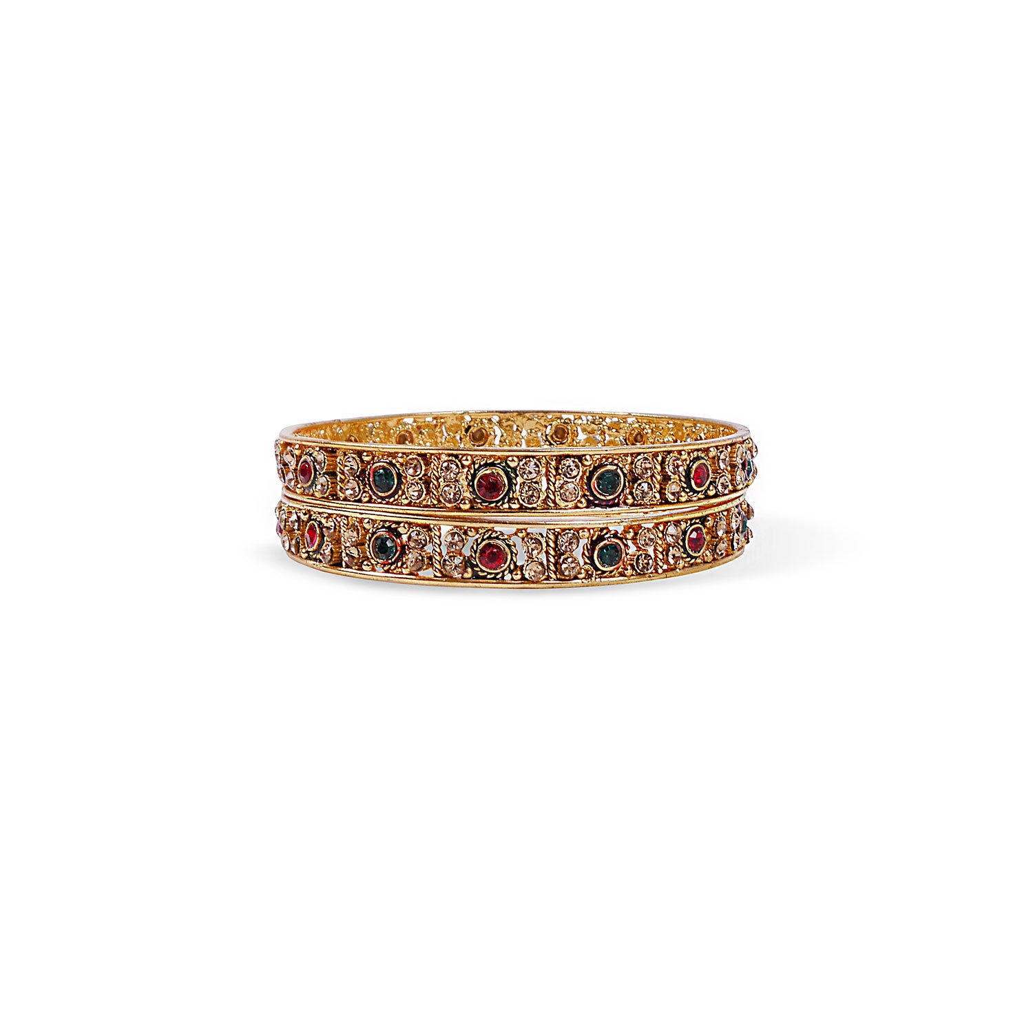 Red and Green Classic Bangles