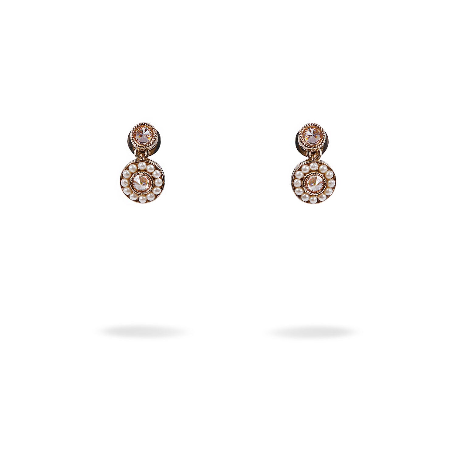 Leela Drop Studs In Champagne