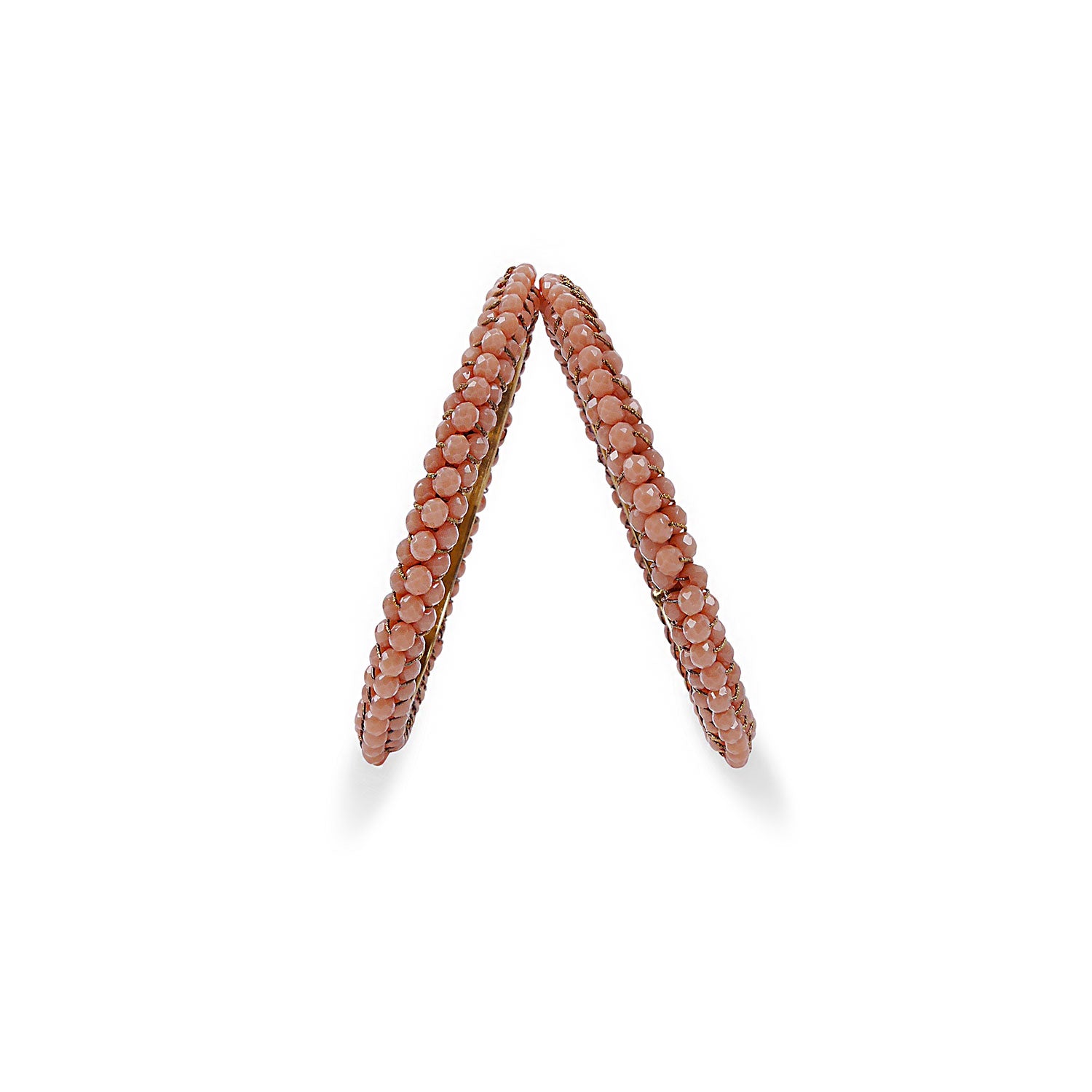 PEACH CRYSTAL BANGLES