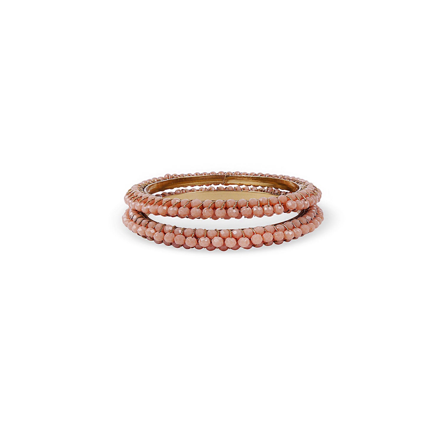 PEACH CRYSTAL BANGLES